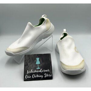 OOFOS Women's White OOmg Slip-On Recovery Lightweight Shoes Sneakers Sz 10 3217
